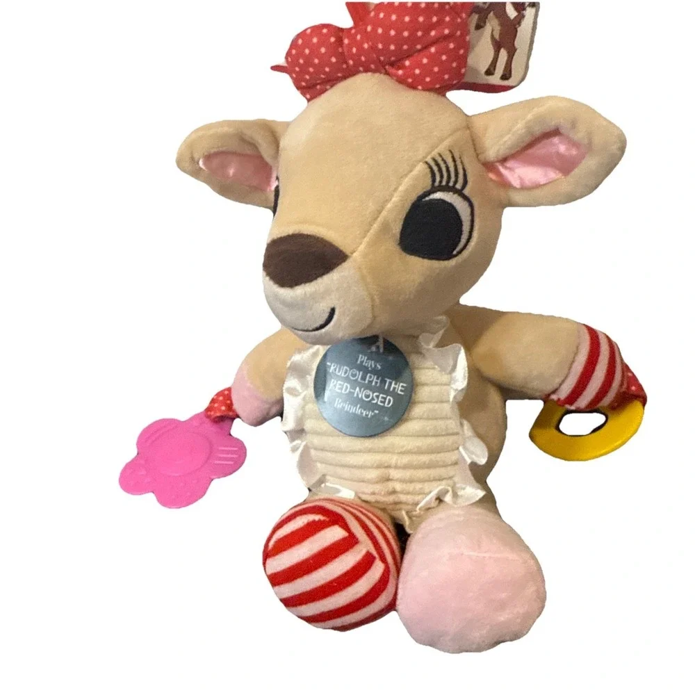 Rudolph The Red-Nosed Reindeer Plush & Musical Activity Toy for Babies